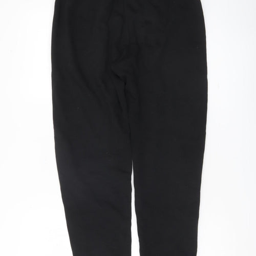 Champion Men's Black Jogger Sweatpants Small Logo Zip Pockets