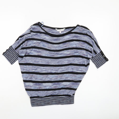 Jasper Conran Womens Multicoloured Striped Pullover Jumper Size 10