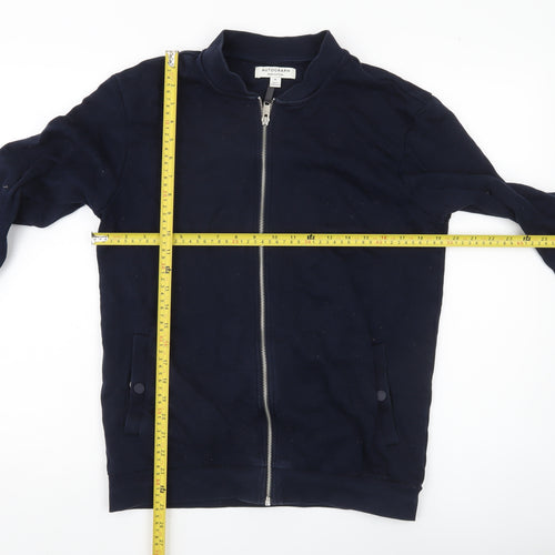 Marks and Spencer Men’s Blue Cotton Bomber Jacket M