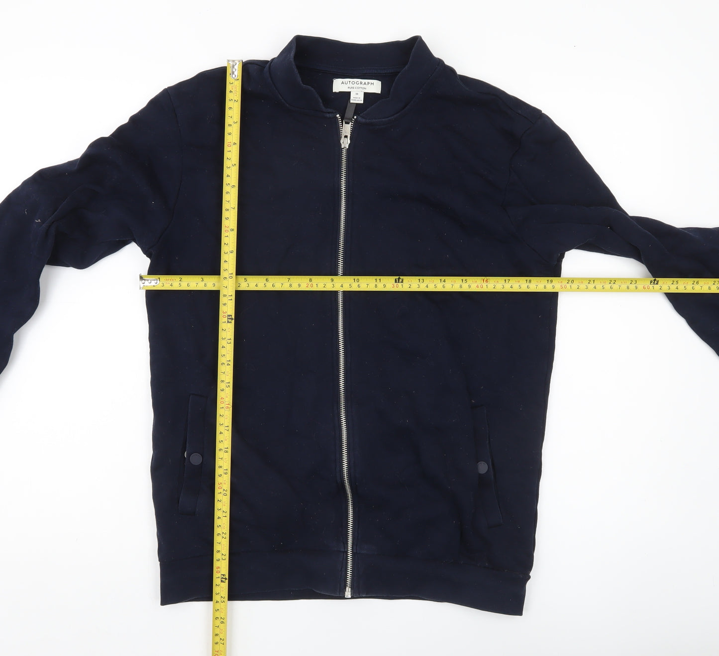 Marks and Spencer Men’s Blue Cotton Bomber Jacket M