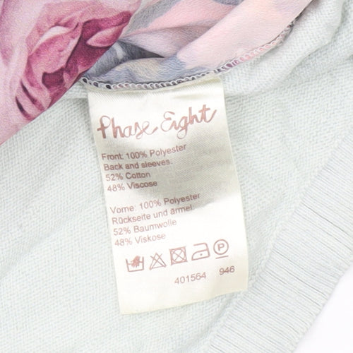 Phase Eight Womens Multicoloured Floral Pullover Jumper Size S