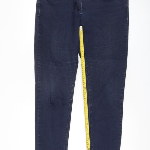 Branatex Women’s Blue Skinny Jeans Size 14 Slim Fit Stretch Denim