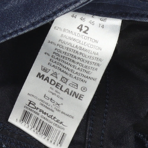 Branatex Women’s Blue Skinny Jeans Size 14 Slim Fit Stretch Denim