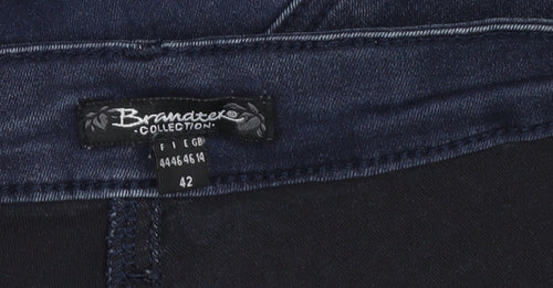 Branatex Women’s Blue Skinny Jeans Size 14 Slim Fit Stretch Denim