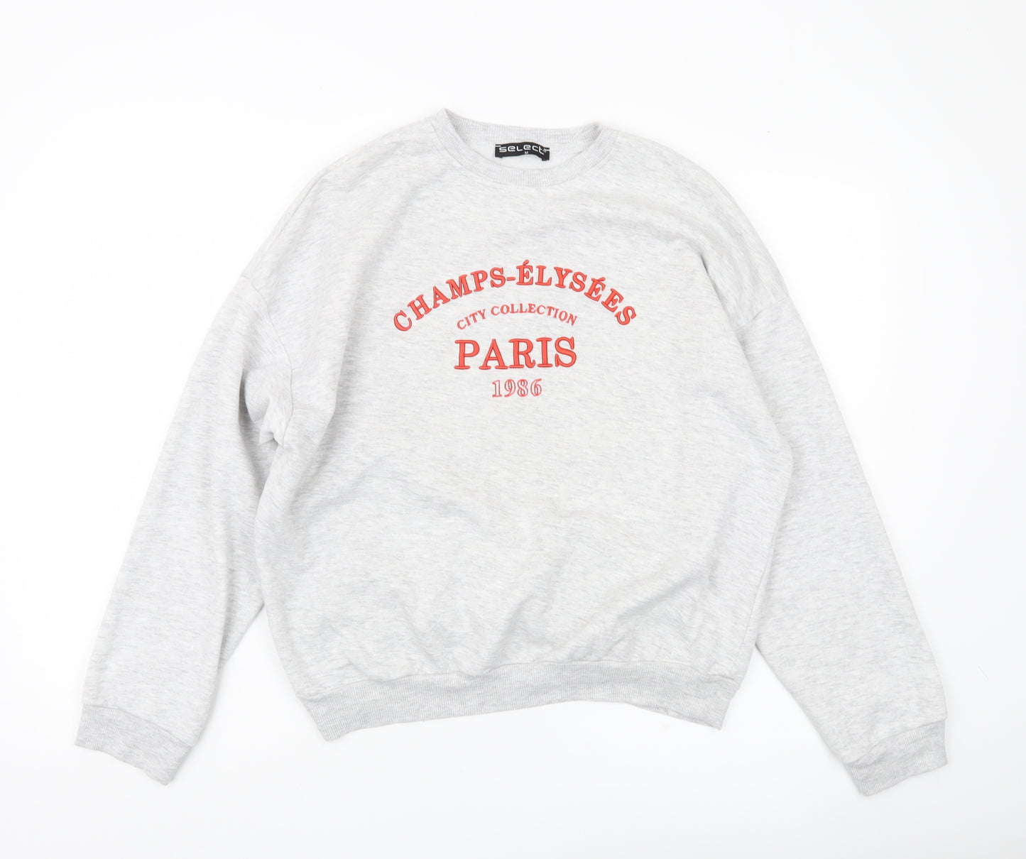 Select Women’s Grey Paris Graphic Pullover Sweatshirt M