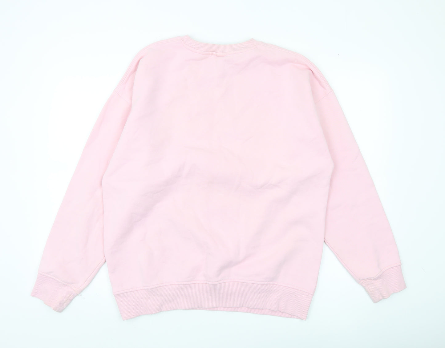 H&M Men’s Pink Justin Bieber Graphic Sweatshirt M Relaxed Fit