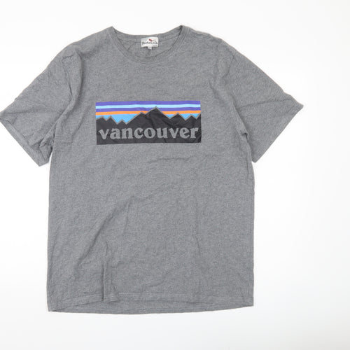 Northern Vibe Men's Grey 2XL Vancouver Graphic T-Shirt