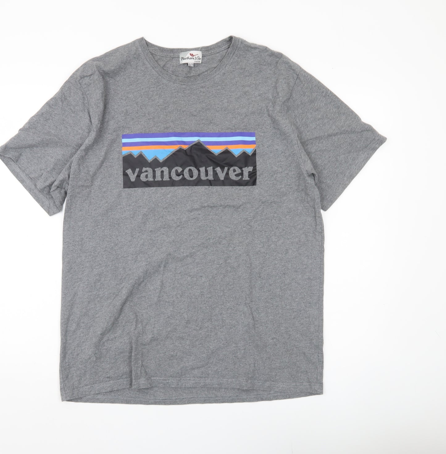 Northern Vibe Men's Grey 2XL Vancouver Graphic T-Shirt