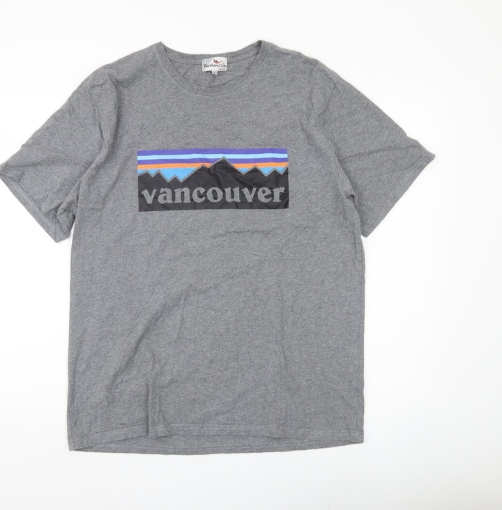 Northern Vibe Men's Grey 2XL Vancouver Graphic T-Shirt