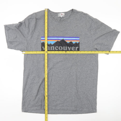Northern Vibe Men's Grey 2XL Vancouver Graphic T-Shirt