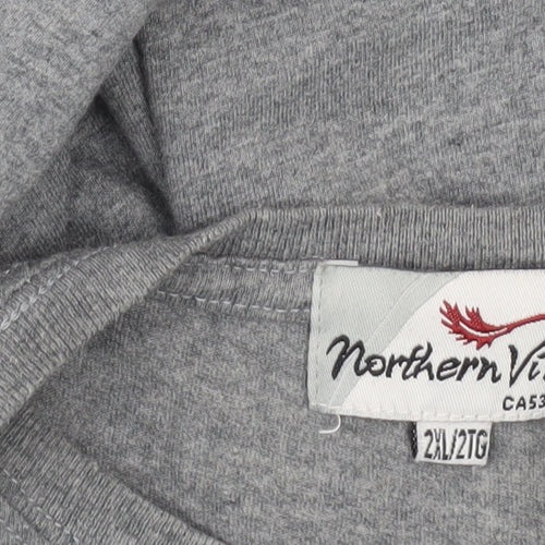 Northern Vibe Men's Grey 2XL Vancouver Graphic T-Shirt
