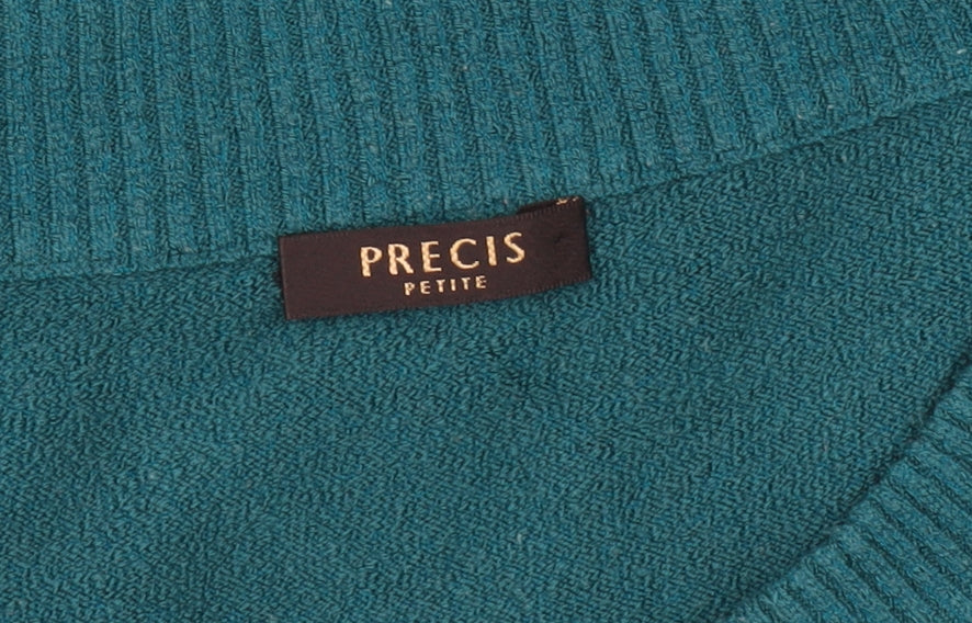 Precis Petite Women's Green XL Scoop Neck Pullover Jumper