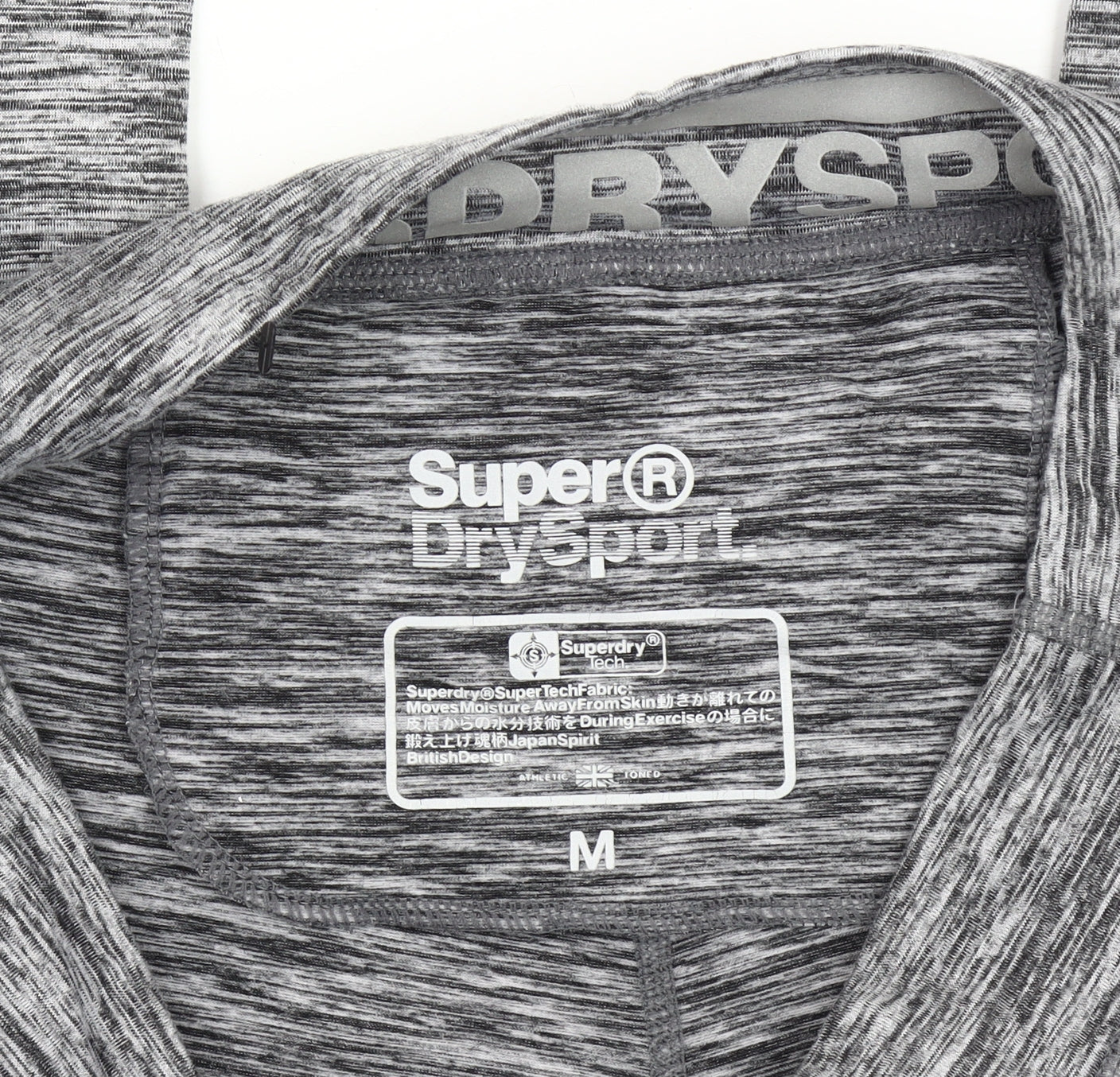 Superdry Womens Grey Capri Leggings Size M Slim Fit Gym Training