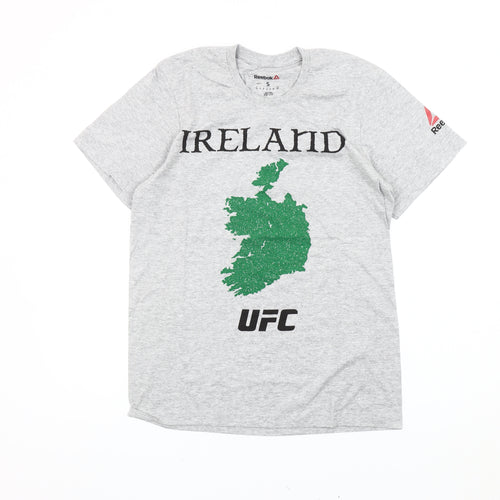 Reebok Men’s Grey Ireland UFC Graphic T-Shirt Size L