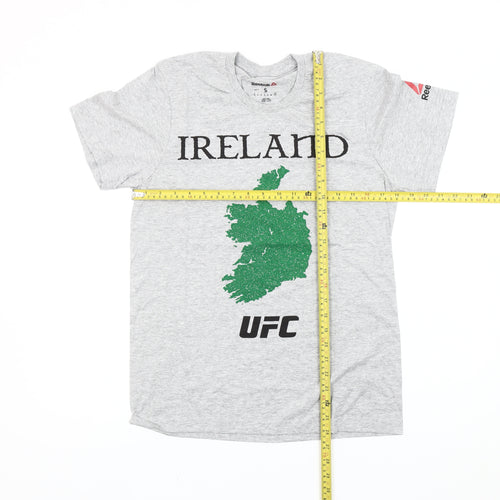 Reebok Men’s Grey Ireland UFC Graphic T-Shirt Size L