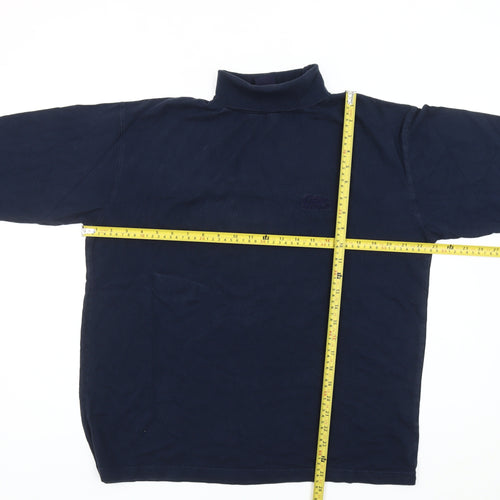 Cotton Traders Men’s Blue Mock Neck Pullover Sweatshirt Size M