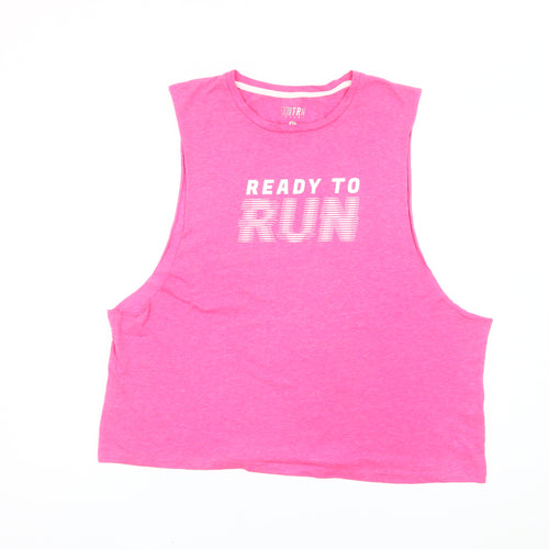 TRN Active Womens Pink XL Sleeveless Tank Top Ready To Run
