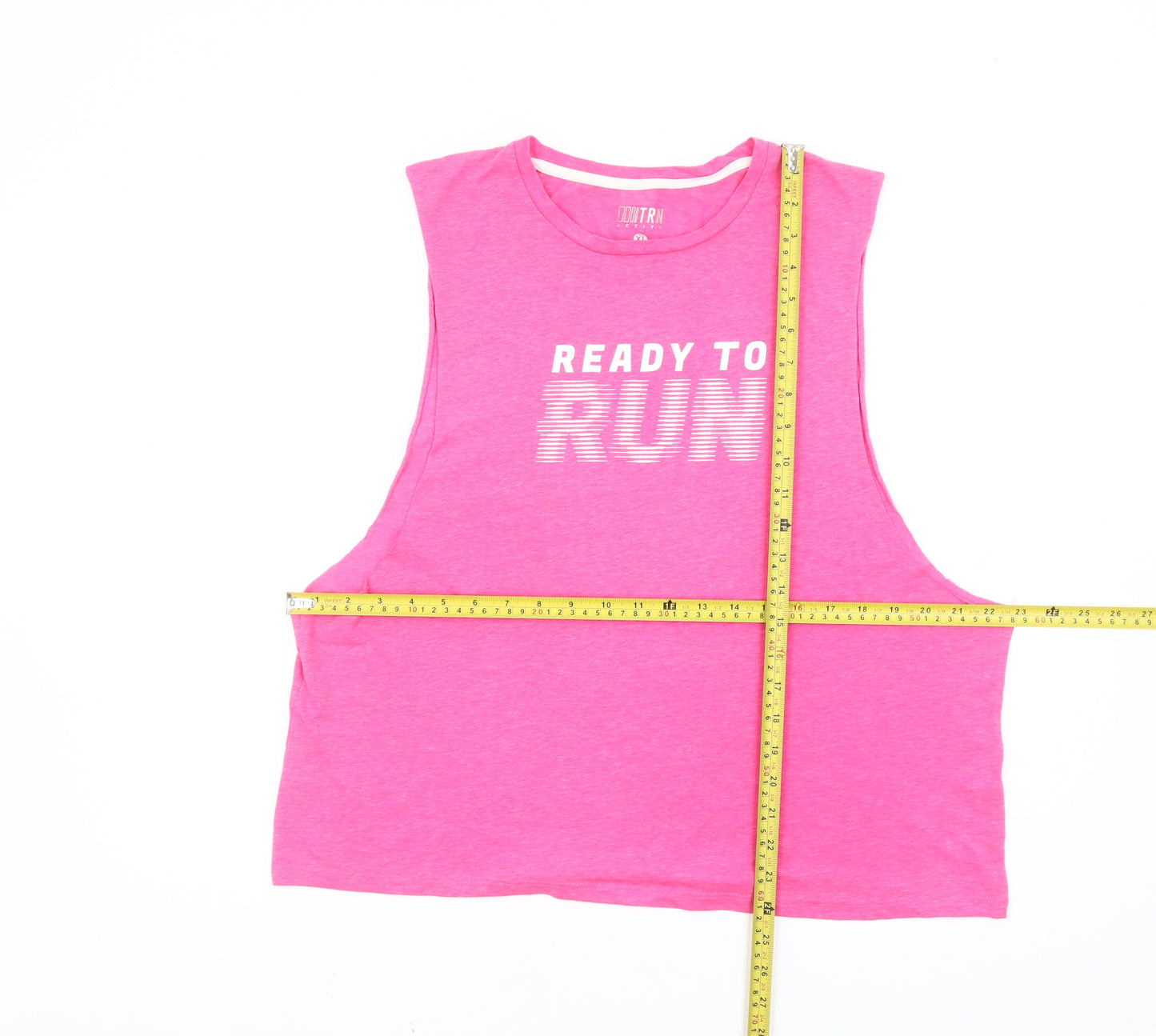 TRN Active Womens Pink XL Sleeveless Tank Top Ready To Run