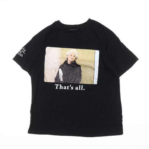 The Devil Wears Prada Women Black Size 8 Graphic T-Shirt