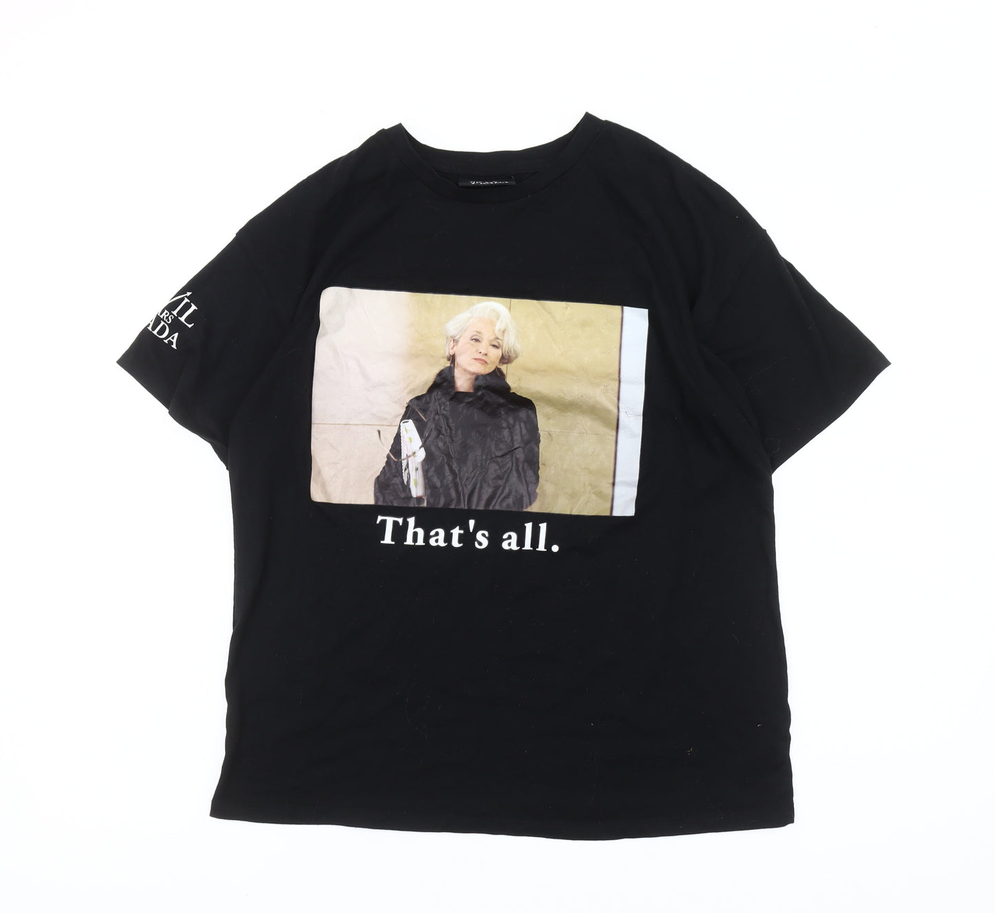 The Devil Wears Prada Women Black Size 8 Graphic T-Shirt
