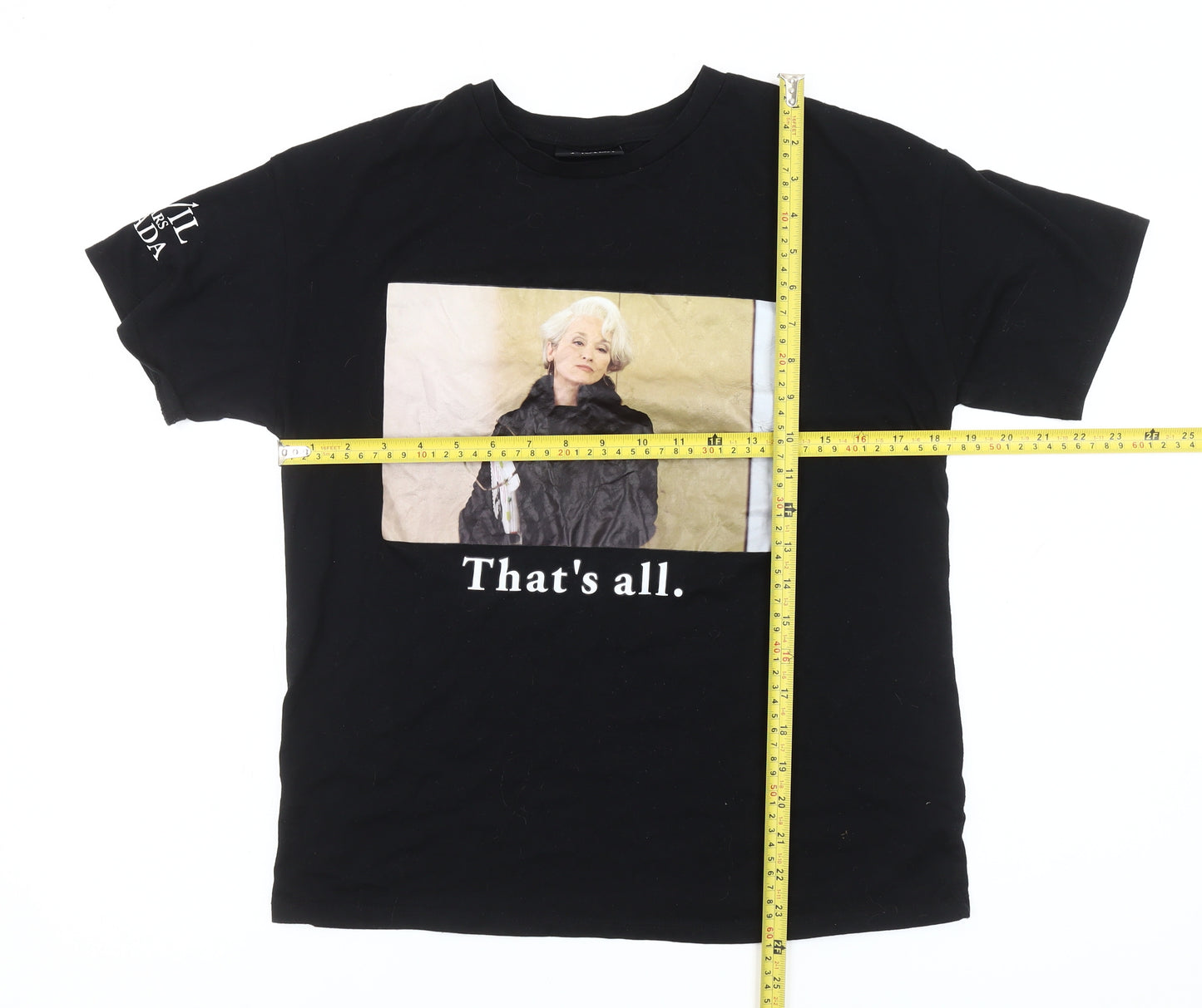 The Devil Wears Prada Women Black Size 8 Graphic T-Shirt