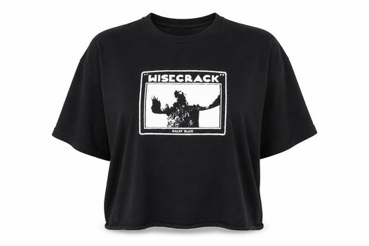 Front view of Gildan women’s black 2xl graphic print cotton t-shirt casual