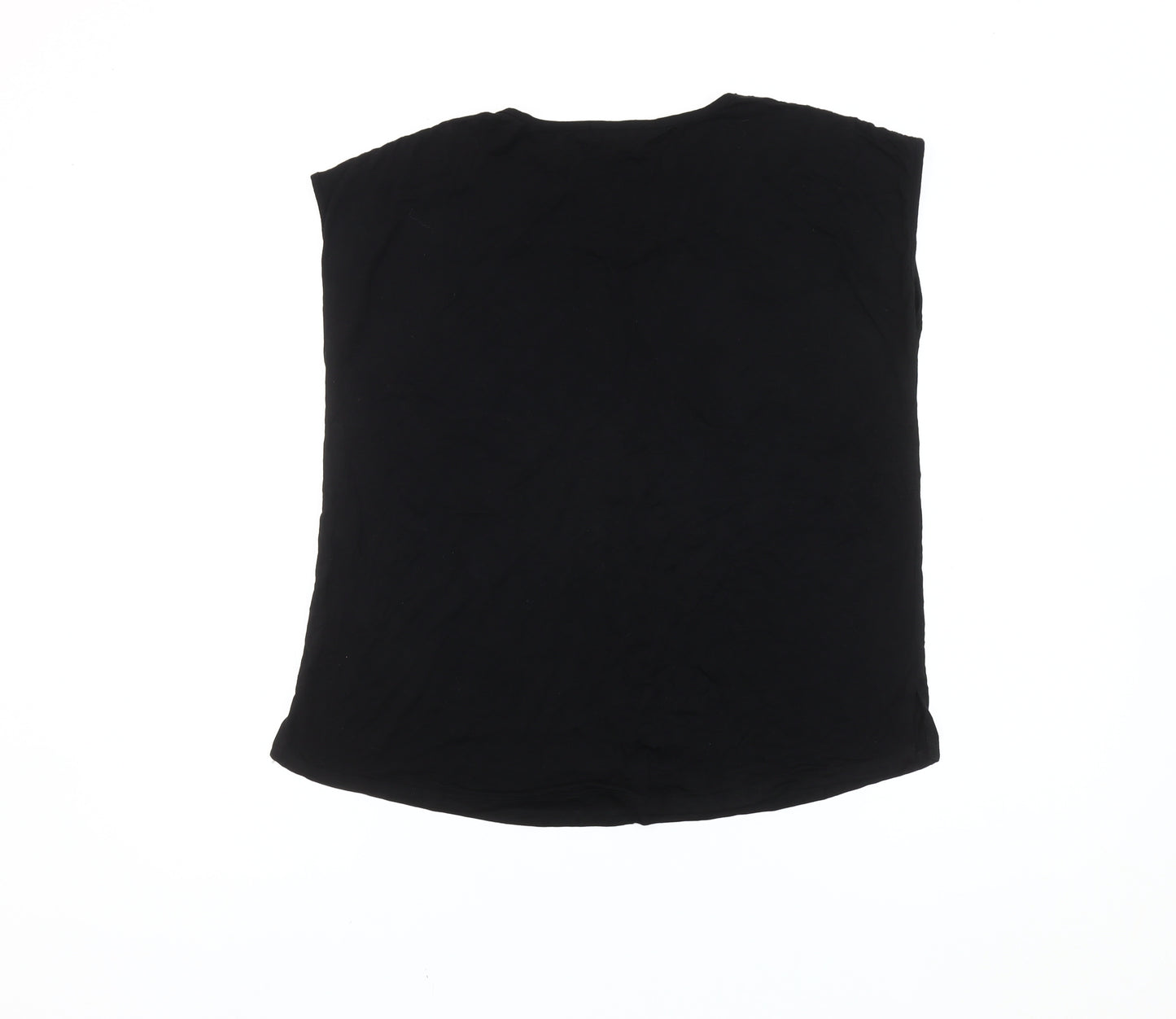 Cable & Gauge Women's Black Sleeveless Blouse Size S Viscose Blend