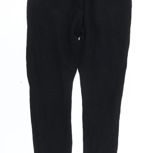 Scamp & Dude Women Black XS Jogger Trousers Cotton Side Stripe