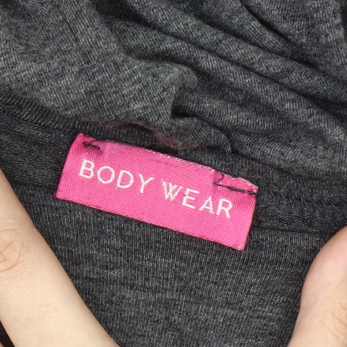 Body Wear Women's Grey Long Sleeve Jersey Cotton T-Shirt XL