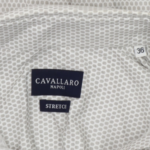 Cavallaro Napoli Women's White Slim Fit Button-Up Shirt Size 8