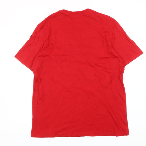 Marvel Men’s Red XL Graphic Print Crew Neck Short Sleeve T-Shirt