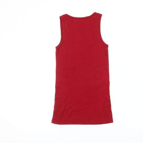 Harry Potter Gryffindor Women Red Tank Top L Cotton Scoop Neck