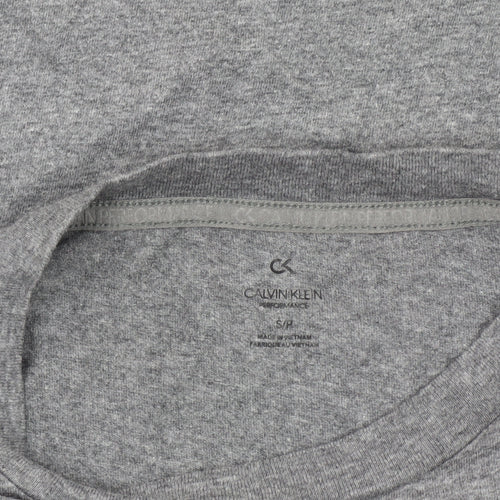Calvin Klein Women’s Grey Short Sleeve Crew Neck T-Shirt Size S