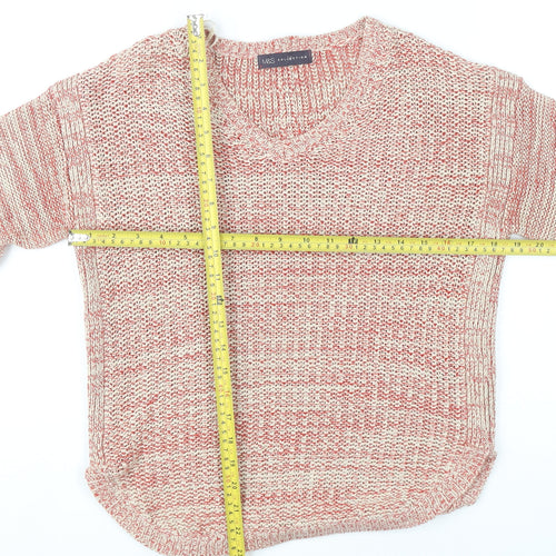 Marks and Spencer Womens Multicoloured Knit V-Neck Jumper UK 14