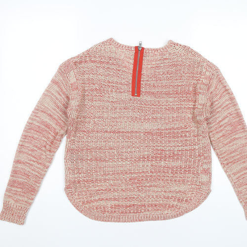 Marks and Spencer Womens Multicoloured Knit V-Neck Jumper UK 14