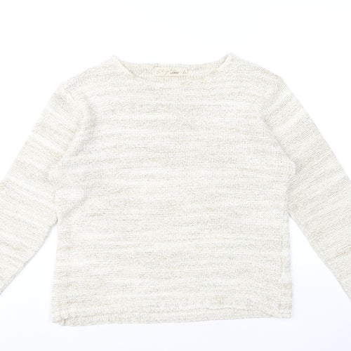 Style by EWM Women’s Beige Knit Pullover Jumper L 18-20