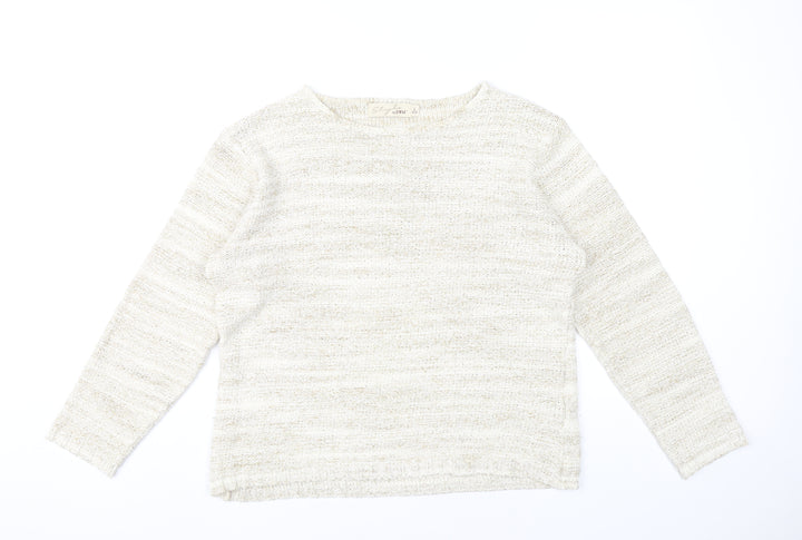 Style by EWM Women’s Beige Knit Pullover Jumper L 18-20
