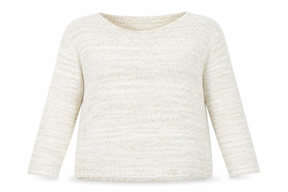 Front view of Style by EWM Women’s Beige Knit jumper L 18-20