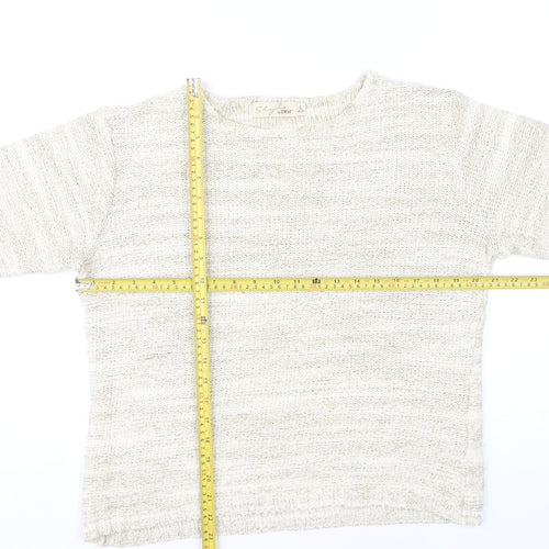 Style by EWM Women’s Beige Knit Pullover Jumper L 18-20