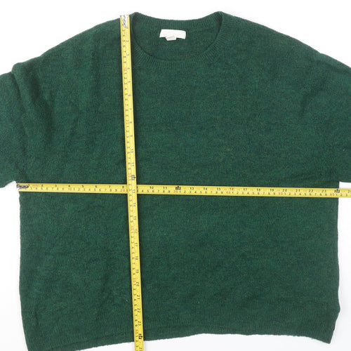 H&M Women’s Green Crew Neck Knit Pullover Jumper Size L