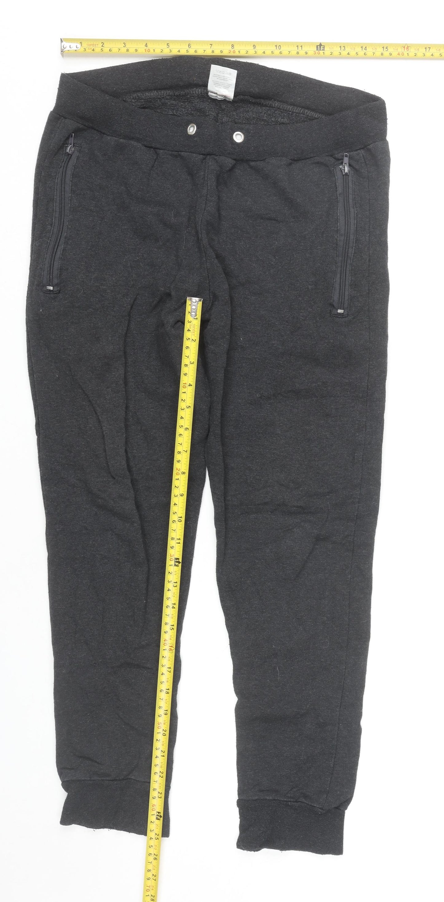 London A Womens Black Jogger Sweatpants Small Elastic Waist Casual