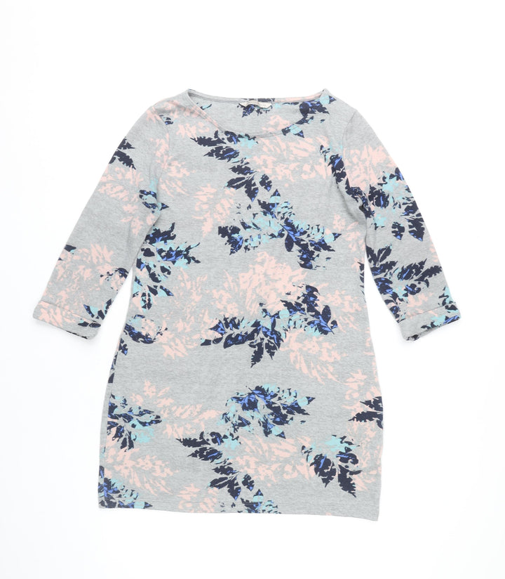 Marks and Spencer Women’s Grey Floral Shift Dress Size 12