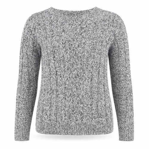 Mango Women’s Grey Cable-Knit Pullover Jumper Size 12