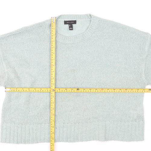 New Look Women’s Green Acrylic Pullover Jumper L Knit Casual