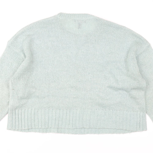 New Look Women’s Green Acrylic Pullover Jumper L Knit Casual