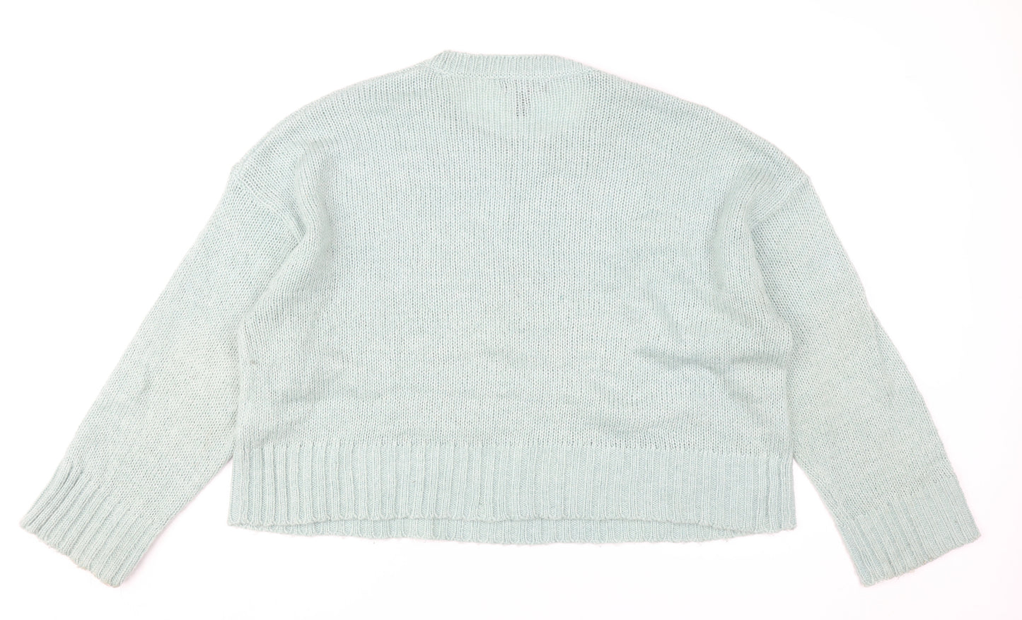 New Look Women’s Green Acrylic Pullover Jumper L Knit Casual