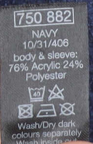 M&Co Womens Navy Grey Striped Jumper Dress Size 14 Roll Neck