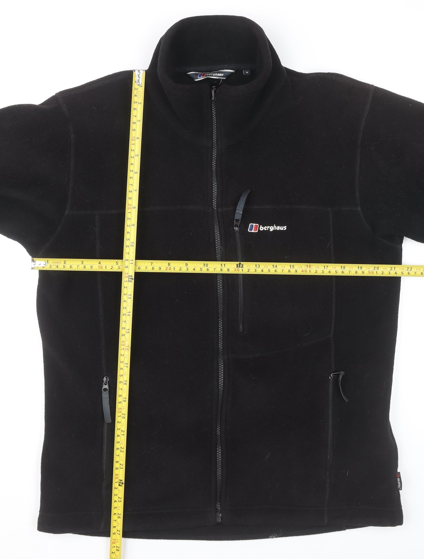 Berghaus Men's Black Fleece Jacket Size M Full Zip Outdoor – Preworn