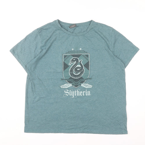 Harry Potter Women’s Green Slytherin T-Shirt Size L 14/16 Casual