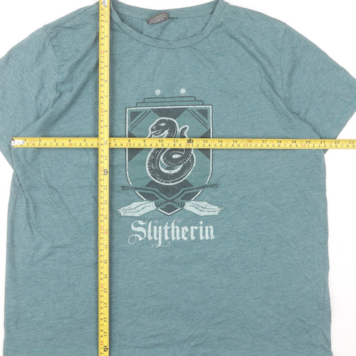 Harry Potter Women’s Green Slytherin T-Shirt Size L 14/16 Casual